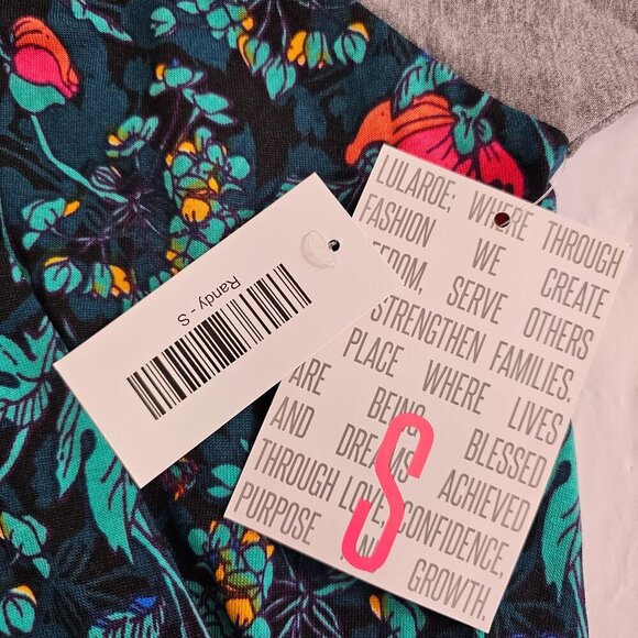 Lularoe RANDY Women's Floral Print Top - Size Small NWT - Picture 15 of 15